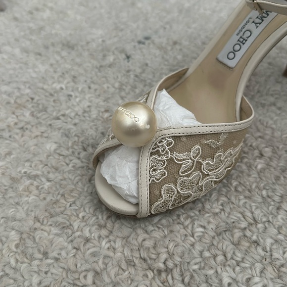 Jimmy Choo Sacora 85 Lace Size 37 - Picture 8 of 11